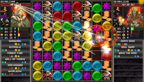 Pantallazo de Puzzle Quest: Challenge of the Warlords para PSP