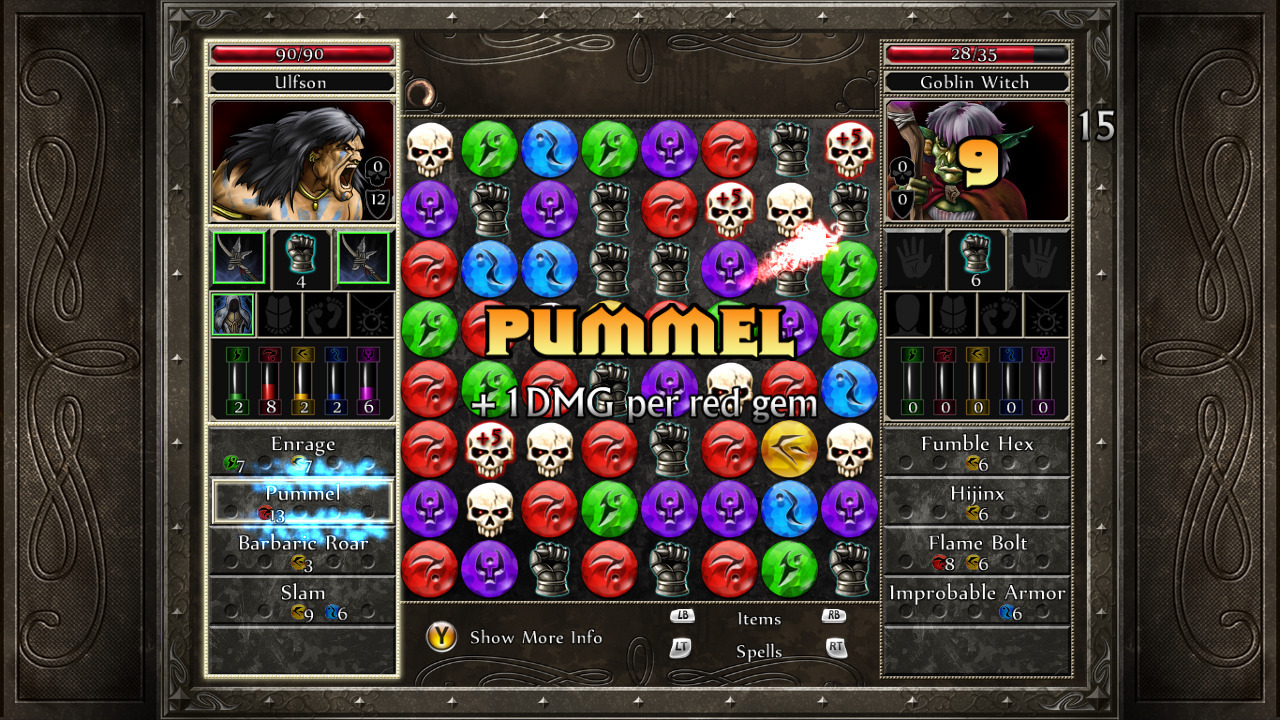 Pantallazo de Puzzle Quest 2 (Xbox Live Arcade) para Xbox 360