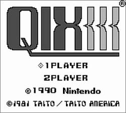 Pantallazo de Qix para Game Boy