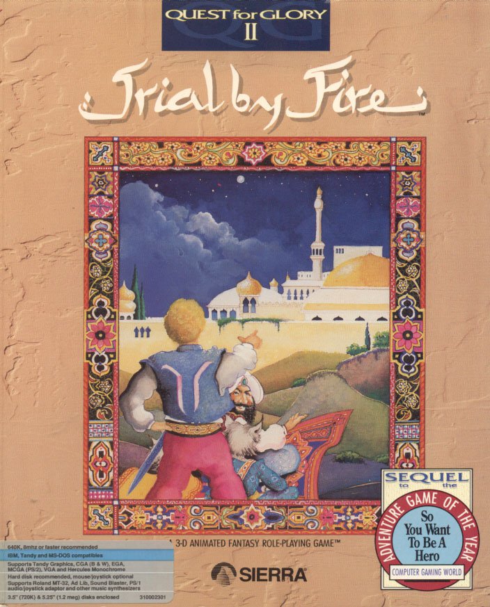Caratula de Quest for Glory II: Trial by Fire para PC