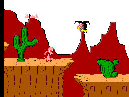 Pantallazo de Quest for the Shaven Yak starring Ren Hoek & Stimpy para Sega Master System