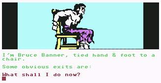 Pantallazo de Questprobe One: The Incredible Hulk para Commodore 64