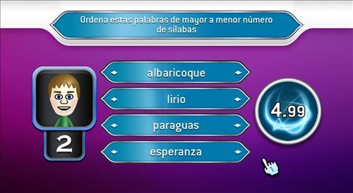 Pantallazo de Quien Quiere Ser Millonario 2 para Wii