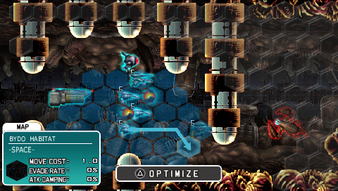 Pantallazo de R-Type Tactics para PSP