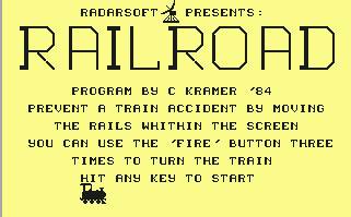 Pantallazo de Rail Road para Commodore 64