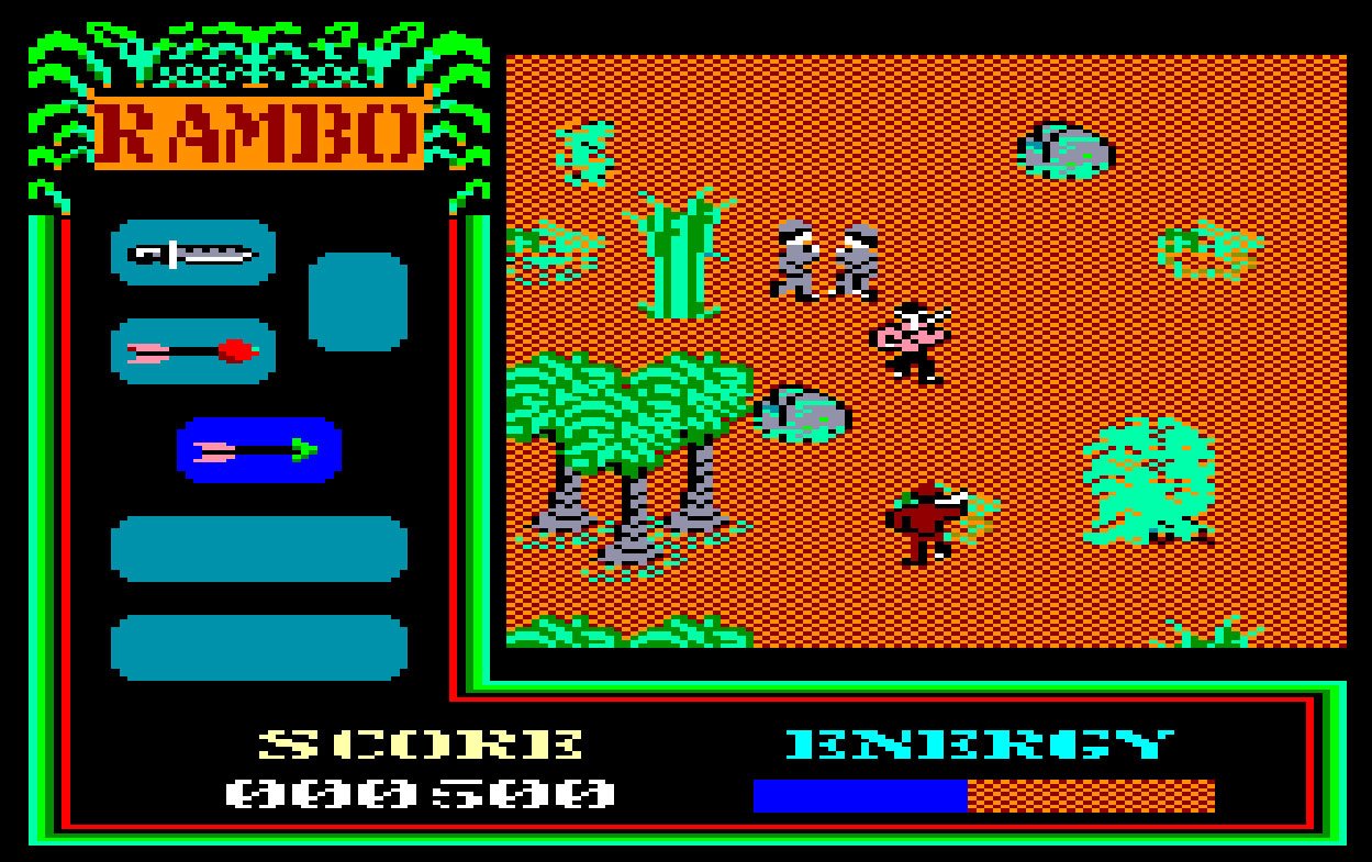 Pantallazo de Rambo: First Blood Part II para Amstrad CPC