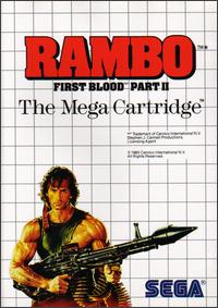 Caratula de Rambo: First Blood Part II para Sega Master System
