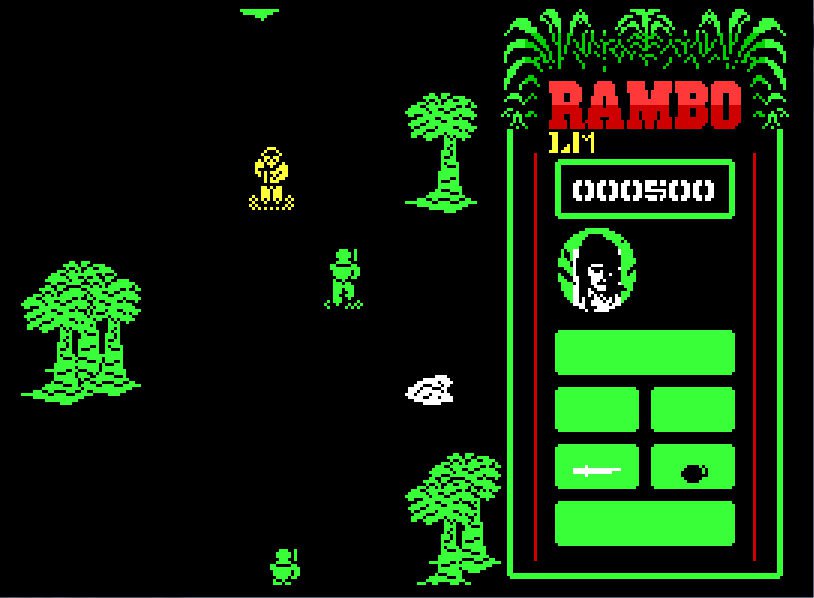 Pantallazo de Rambo: First Blood Part II para Spectrum