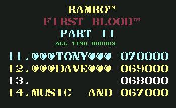 Pantallazo de Rambo First Blood Part II para Commodore 64