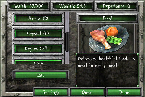 Pantallazo de Ravensword: The Fallen King para Iphone