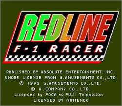 Pantallazo de Redline: F1 Racer para Super Nintendo