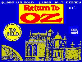 Pantallazo de Return to Oz para Spectrum