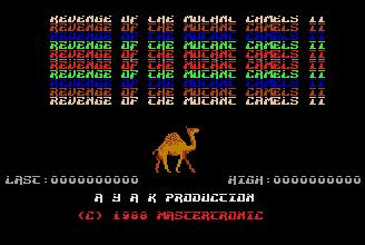 Pantallazo de Revenge of the Mutant Camels II para Atari ST