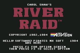 Pantallazo de River Raid para Commodore 64