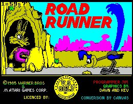 Pantallazo de Road Runner (Correcaminos) para Spectrum