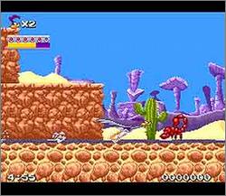Pantallazo de Road Runner's Death Valley Rally para Super Nintendo