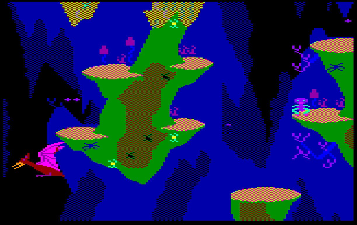 Pantallazo de Roland in the Caves: La Pulga para Amstrad CPC