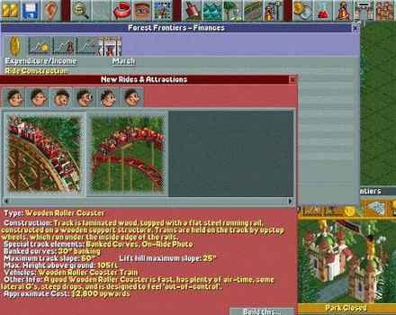 Pantallazo de RollerCoaster Tycoon: Gold Edition para PC
