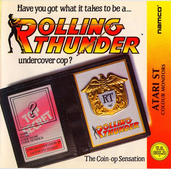 Caratula de Rolling Thunder para Atari ST