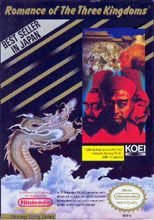 Caratula de Romance of the Three Kingdoms para Nintendo (NES)