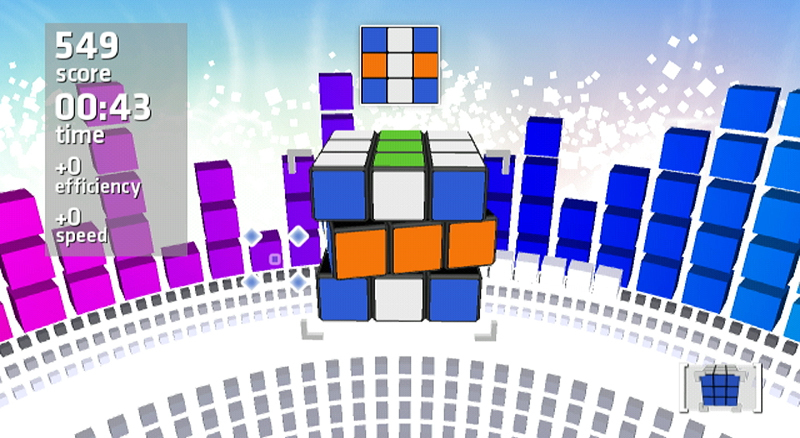 Pantallazo de Rubiks Puzzle Galaxy: RUSH (Wii Ware) para Wii