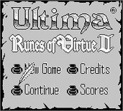 Pantallazo de Runes of Virtue II para Game Boy