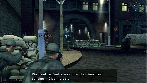 Pantallazo de SOCOM: U.S. Navy SEALs: Fireteam Bravo 3 para PSP