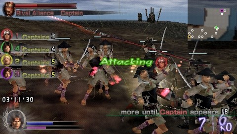 Pantallazo de Samurai Warriors: State of War para PSP