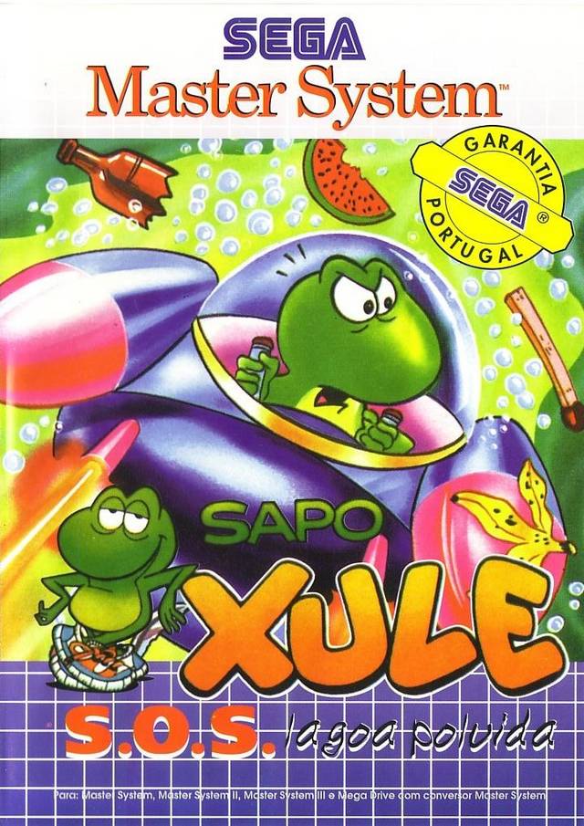 Caratula de Sapo Xulé vs. Os Invasores do Brejo para Sega Master System