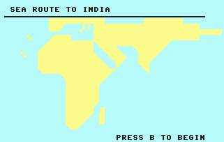 Pantallazo de Sea Route to India para Commodore 64