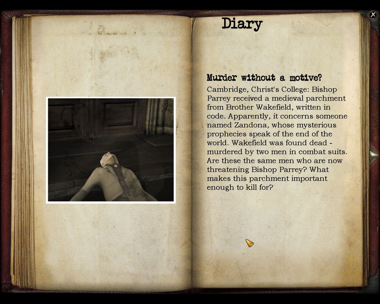 Pantallazo de Secret Files 2: Puritas Cordis para PC