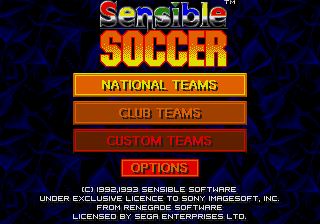 Pantallazo de Sensible Soccer (Europa) para Sega Megadrive