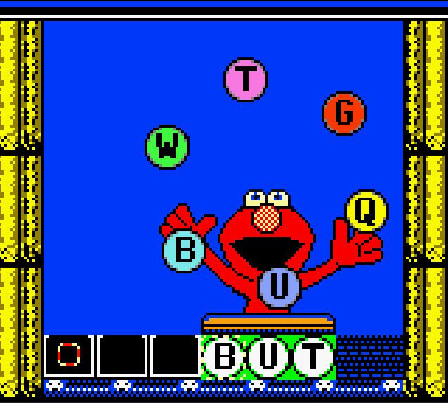 Pantallazo de Sesame Street: Elmo's ABCs para Game Boy Color