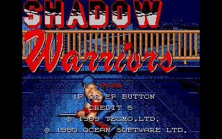 Pantallazo de Shadow Warriors para Atari ST