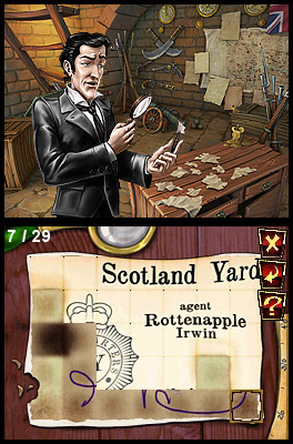 Pantallazo de Sherlock Holmes and the Mystery of the Osborne House para Nintendo DS