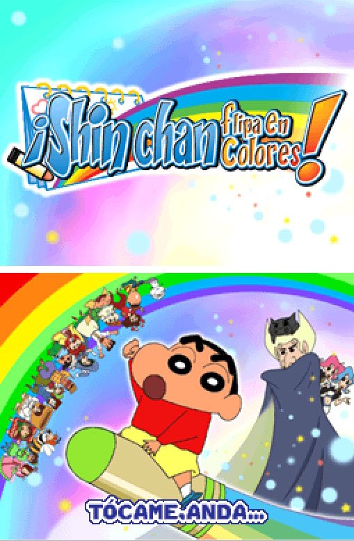 Pantallazo de Shin Chan Flipa en colores para Nintendo DS
