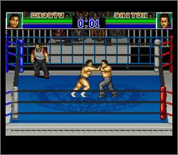 Pantallazo de Shin Nihon Pro Wresling Battle Field in Tokyo Dome (Japonés) para Super Nintendo