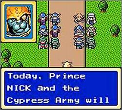 Pantallazo de Shining Force II: The Sword of Hajya para Gamegear