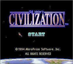 Pantallazo de Sid Meier's Civilization (Japonés) para Super Nintendo