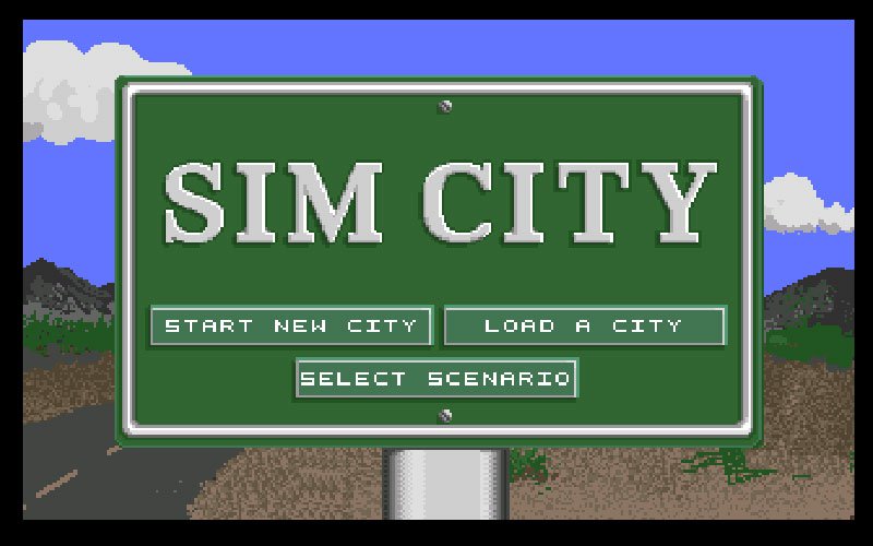 Pantallazo de SimCity para Amiga