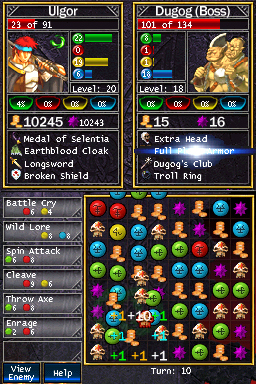 Pantallazo de Simple DS Series Vol. 23: The Puzzle Quest: Agaria no Kishi para Nintendo DS