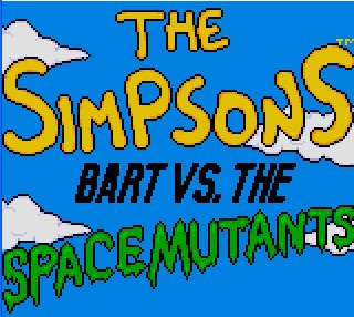 Pantallazo de Simpson: Bart vs. The Space Mutants, The para Gamegear