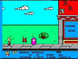 Pantallazo de Simpsons: Bart vs the World, The para Sega Master System