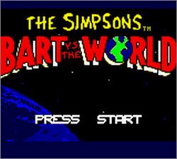 Pantallazo de Simpsons: Bart vs. The World, The para Gamegear
