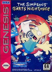 Caratula de Simpsons: Bart's Nightmare, The para Sega Megadrive