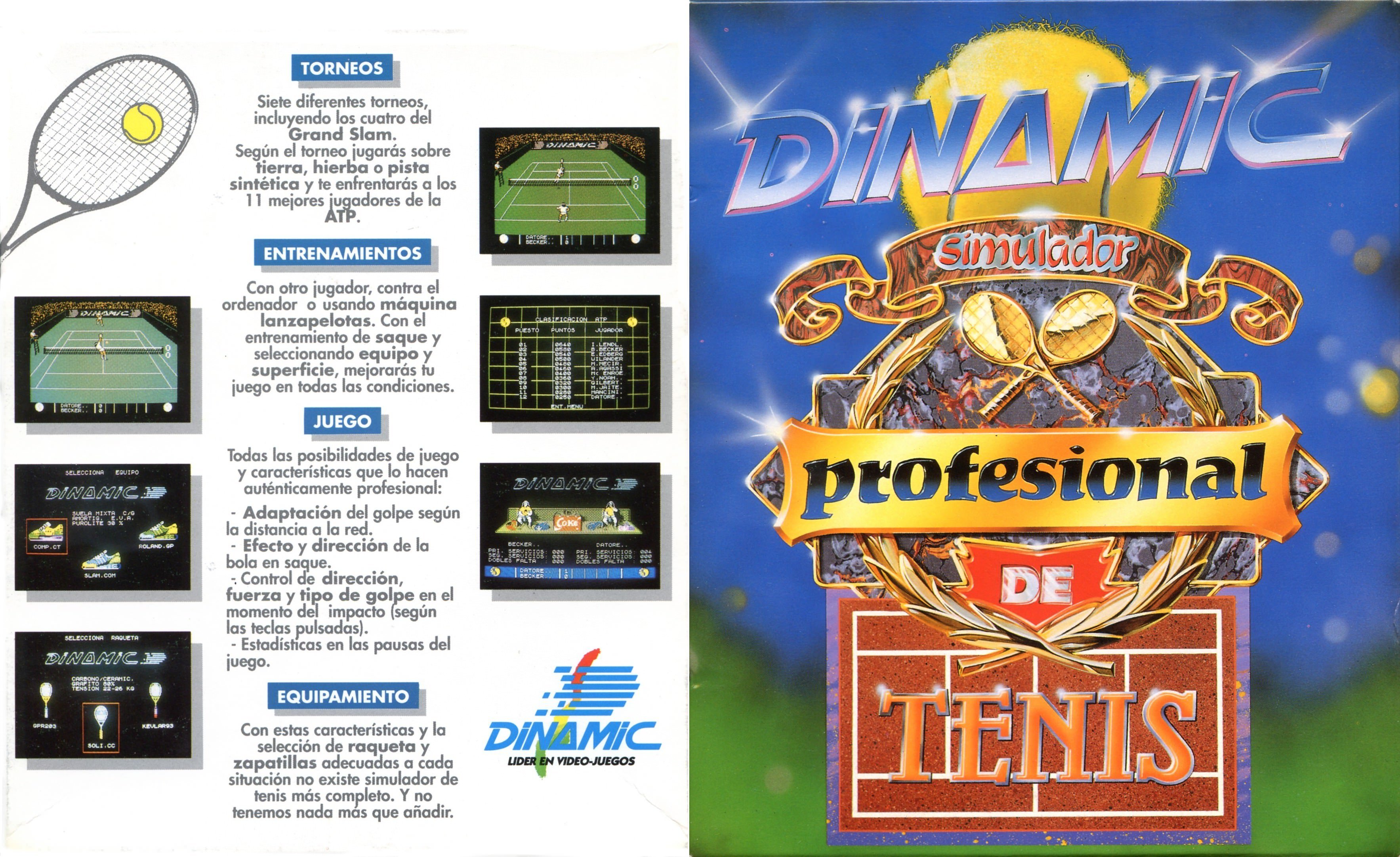 Caratula de Simulador Profesional De Tenis para Amstrad CPC