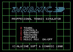 Pantallazo de Simulador Profesional de Tenis para MSX