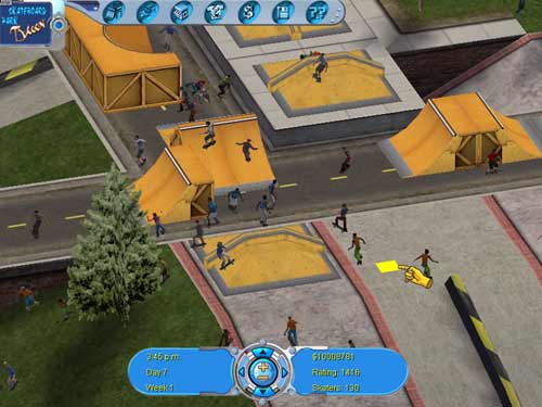 Pantallazo de Skateboard Park Tycoon: Back in the U.S.A. 2004 para PC