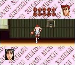 Pantallazo de Slam Dunk: Yonkyo Taiketu (Japonés) para Super Nintendo