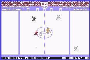 Pantallazo de Slap Shot II: International_hockey para Commodore 64